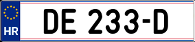 Trailer License Plate